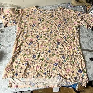 Secret Treasures Small Short Sleeve Beach Graphic Sleep Pajama Dress